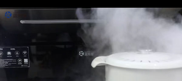 蓝炬星集成灶有眼吸净率